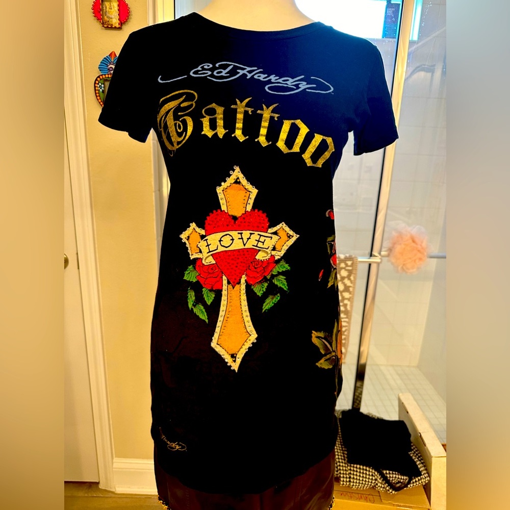 Ed Hardy Rhinestone T-Shirt
